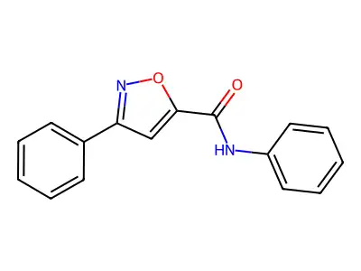 N,3-diphenyl-1,2-oxazole-5-carboxamide structure