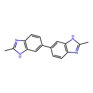 2-methyl-6-(2-methyl-3H-benzimidazol-5-yl)-1H-benzimidazole structure