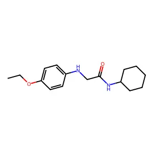 N-环己基-2-((4-乙氧基苯基)氨基)乙酰胺 structure
