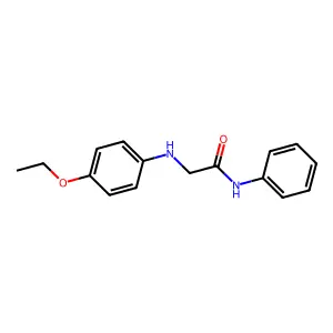Acetanilide, 2-((4-ethoxyphenyl)amino)- structure