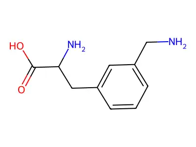 L-3-Aminomethylphenylalanine structure
