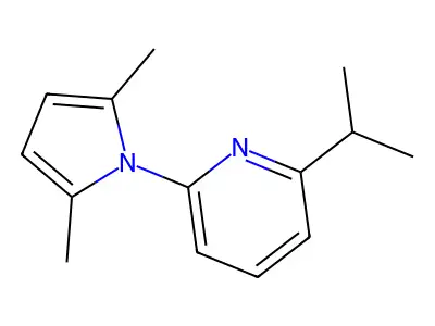 2-(2,5-Dimethyl-pyrrol-1-yl)-6-isopropyl-pyridine structure