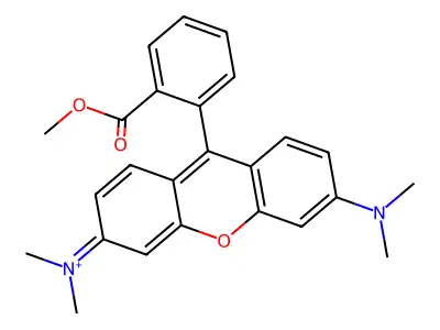 [6-(Dimethylamino)-9-(2-methoxycarbonylphenyl)xanthen-3-ylidene]-dimethylazanium structure