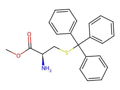 Methyl 2-amino-3-tritylsulfanyl-propanoate structure
