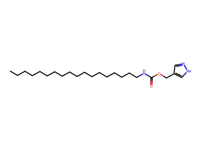 Carbamic acid, octadecyl-, 1H-pyrazol-4-ylmethyl ester structure