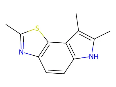 2,7,8-trimethyl-6H-pyrrolo[2,3-g][1,3]benzothiazole structure