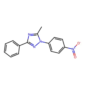 1H-1,2,4-Triazole, 5-methyl-1-(4-nitrophenyl)-3-phenyl- structure