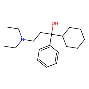 alpha-Cyclohexyl-alpha-(2-(diethylamino)ethyl)benzenemethanol structure