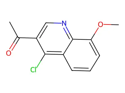 3-Acetyl-4-chloro-8-methoxyquinoline structure