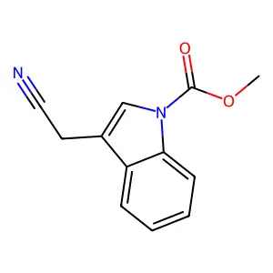 2-(1-甲氧基羰基吲哚-3-基)乙腈 structure