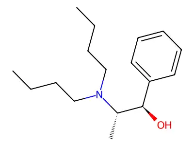 (1S,2R)-2-(Dibutylamino)-1-phenyl-1-propanol structure