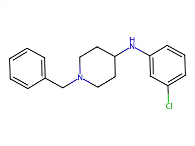 1-benzyl-N-(3-chlorophenyl)piperidin-4-amine structure