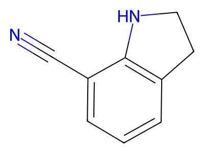 2,3-dihydro-1H-indole-7-carbonitrile structure