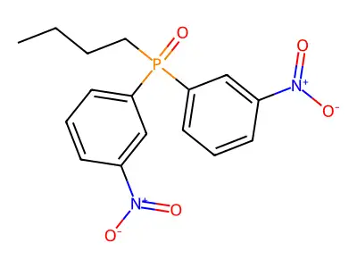 Butylbis(3-nitrophenyl)phosphine oxide structure