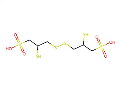 Unithiol disulfide structure