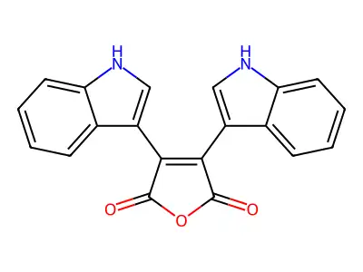 2,5-Furandione, 3,4-di-1H-indol-3-yl- structure