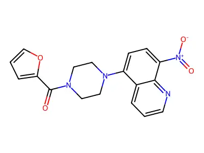 Furan-2-yl-[4-(8-nitroquinolin-5-yl)piperazin-1-yl]methanone structure