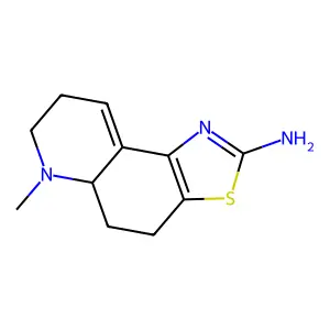 (R)-4,5,5a,6,7,8-Hexahydro-6-methylthiazolo(4,5-f)quinolin-2-amine structure