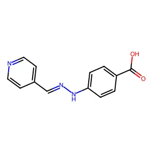 4-吡啶甲醛-4-羧基苯腙 structure