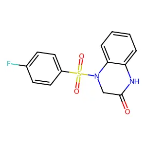 4-(4-Fluorophenyl)sulfonyl-1,3-dihydroquinoxalin-2-one structure