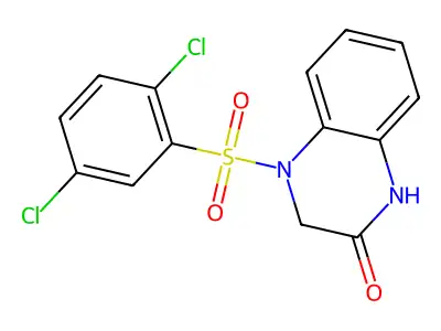 4-(2,5-Dichlorophenyl)sulfonyl-1,3-dihydroquinoxalin-2-one structure