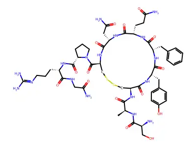 argipressin, Ser-Ala- structure