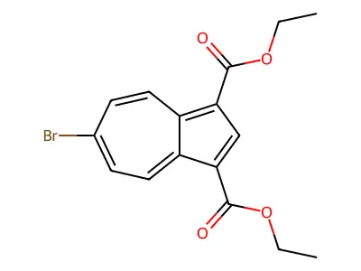 Diethyl 6-bromoazulene-1,3-dicarboxylate structure