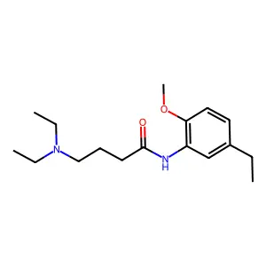 o-Butyranisidide, 4-(diethylamino)-5'-ethyl- structure