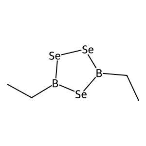 3,5-Diethyl-1,2,4,3,5-triselenadiborolane structure