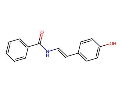 N-[(E)-2-(4-Hydroxyphenyl)ethenyl]benzamide structure