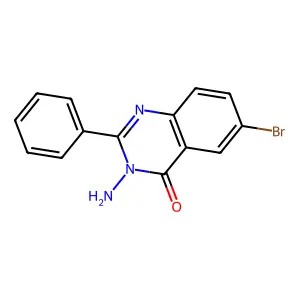 3-amino-6-bromo-2-phenylquinazolin-4(3H)-one structure