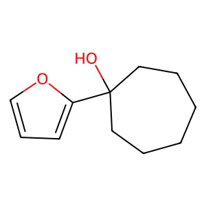 2-(1-Hydroxycycloheptyl)-furan structure