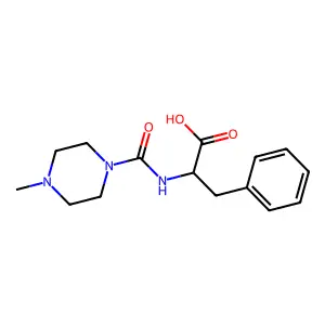 (2S)-2-[(4-methylpiperazine-1-carbonyl)amino]-3-phenylpropanoic acid structure