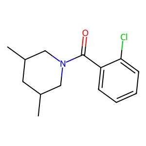 (2-chlorophenyl)-[(3R,5S)-3,5-dimethylpiperidin-1-yl]methanone structure