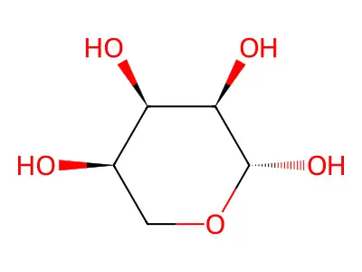beta-D-Ribopyranose structure