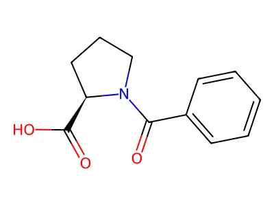 1-苯甲酰基吡咯烷-2-甲酸 structure