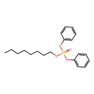 Diphenyl octyl phosphate structure