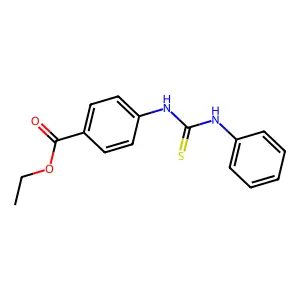 4-(3-Phenyl-thioureido)-benzoic acid ethyl ester structure
