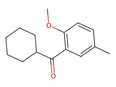 Cyclohexyl(2-methoxy-5-methylphenyl)methanone structure