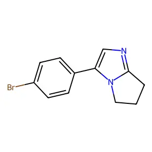 3-(4-bromophenyl)-5H,6H,7H-pyrrolo[1,2-a]imidazole structure