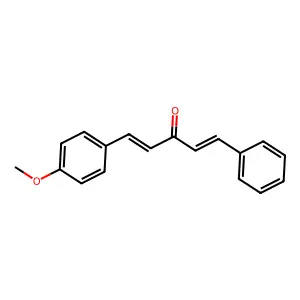 1,4-Pentadien-3-one, 1-(4-methoxyphenyl)-5-phenyl-, (E,E)- structure