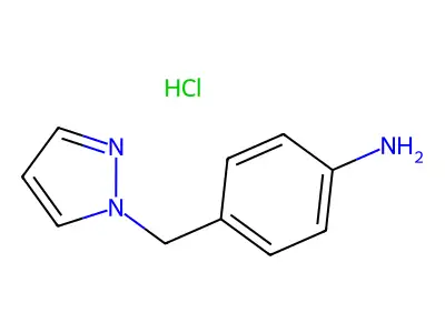 4-(1H-pyrazol-1-ylmethyl)aniline structure