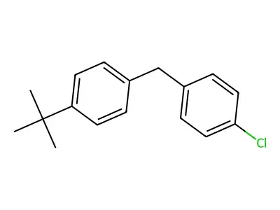 4-Tert-butyl-4'-chlorodiphenylmethane structure