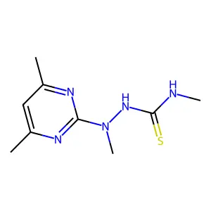 2-(4,6-dimethyl-2-pyrimidinyl)-N,2-dimethylhydrazinecarbothioamide structure
