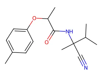 N-(2-Cyano-3-methylbutan-2-yl)-2-(p-tolyloxy)propanamide structure