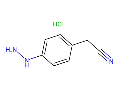 (4-肼基苯基)乙腈 structure