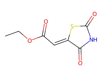 (Z)-ethyl 2-(2,4-dioxothiazolidin-5-ylidene)acetate structure