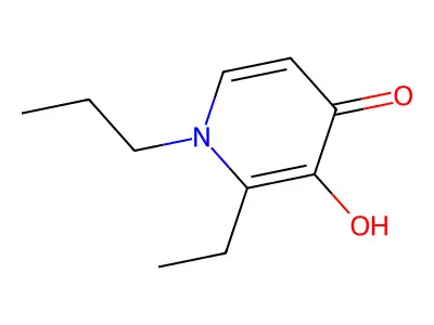 2-乙基-3-羟基-1-丙基-4-吡啶酮 structure