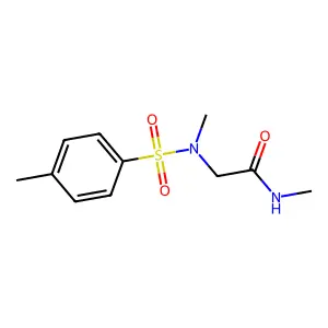 N-methyl-2-[methyl-(4-methylphenyl)sulfonylamino]acetamide structure