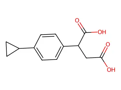 2-(4-cyclopropylphenyl)butanedioic Acid structure